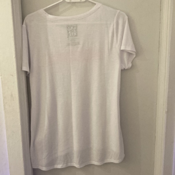 White Merci T Shirt NWOT - Picture 4 of 5